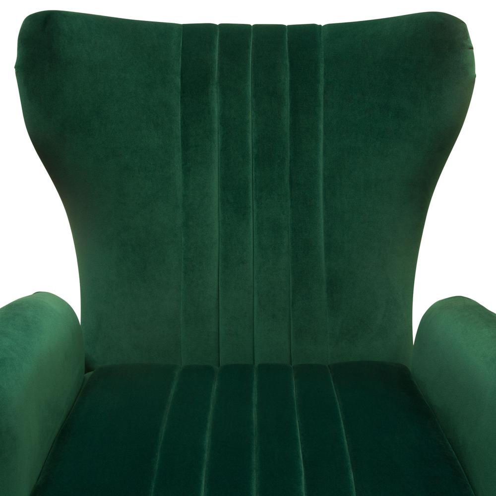 Ava Chair in Emerald Green Velvet w/ Gold Leg by Diamond Sofa. Picture 14