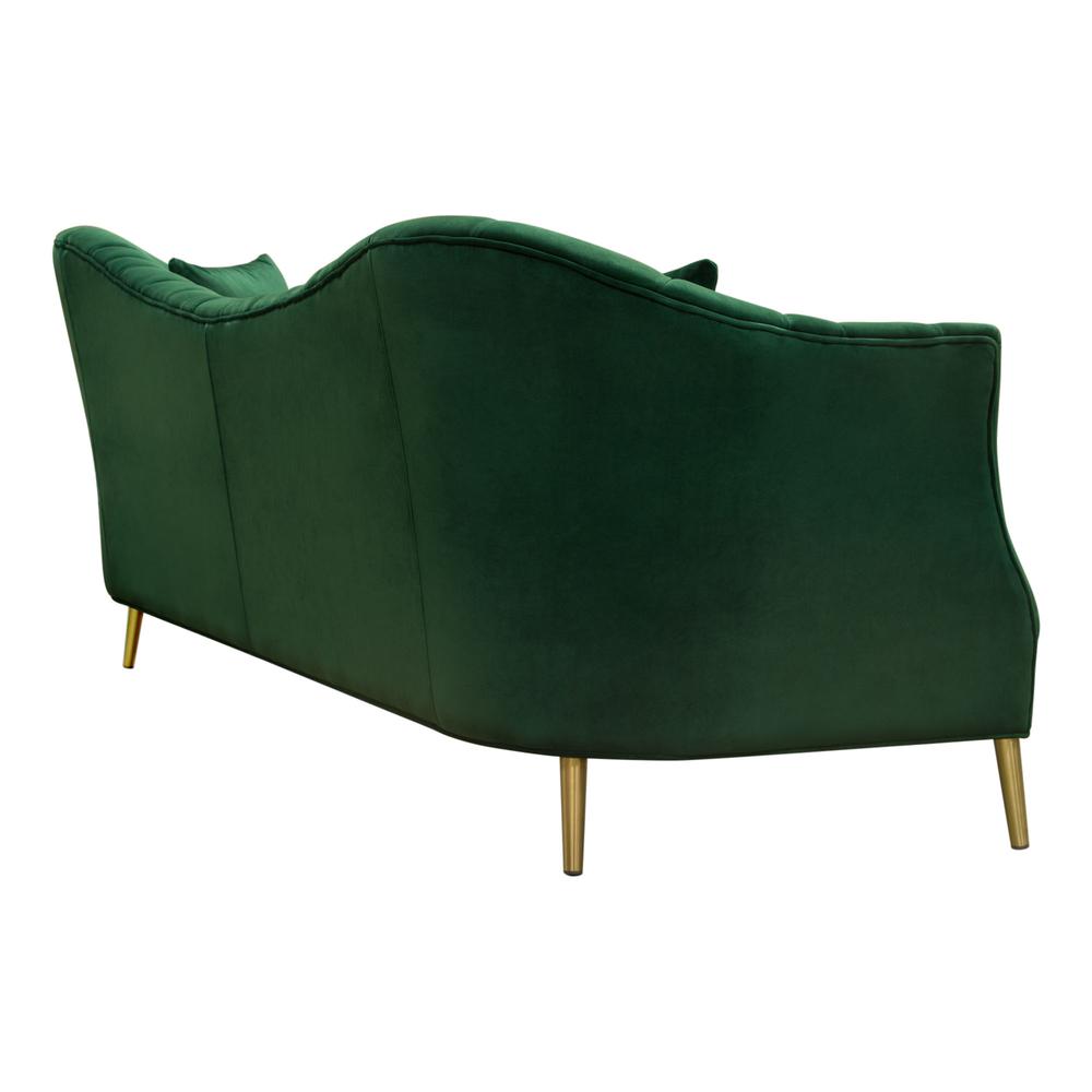 Ava Sofa in Emerald Green Velvet w/ Gold Leg by Diamond Sofa. Picture 26