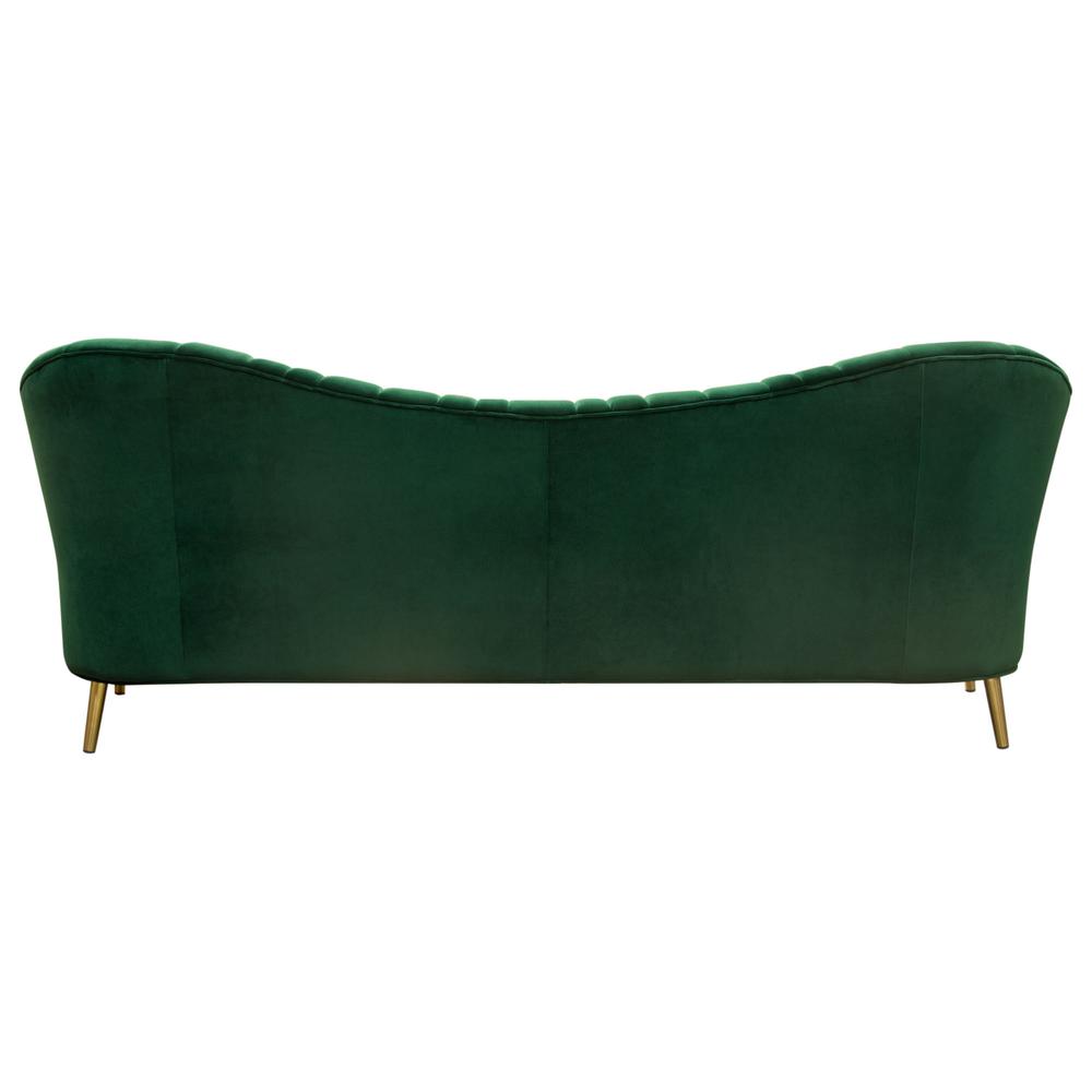 Ava Sofa in Emerald Green Velvet w/ Gold Leg by Diamond Sofa. Picture 29