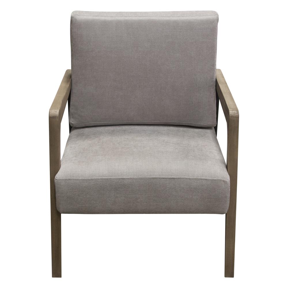 Blair Accent Chair in Grey Fabric with Curved Wood Leg Detail by Diamond Sofa. Picture 22