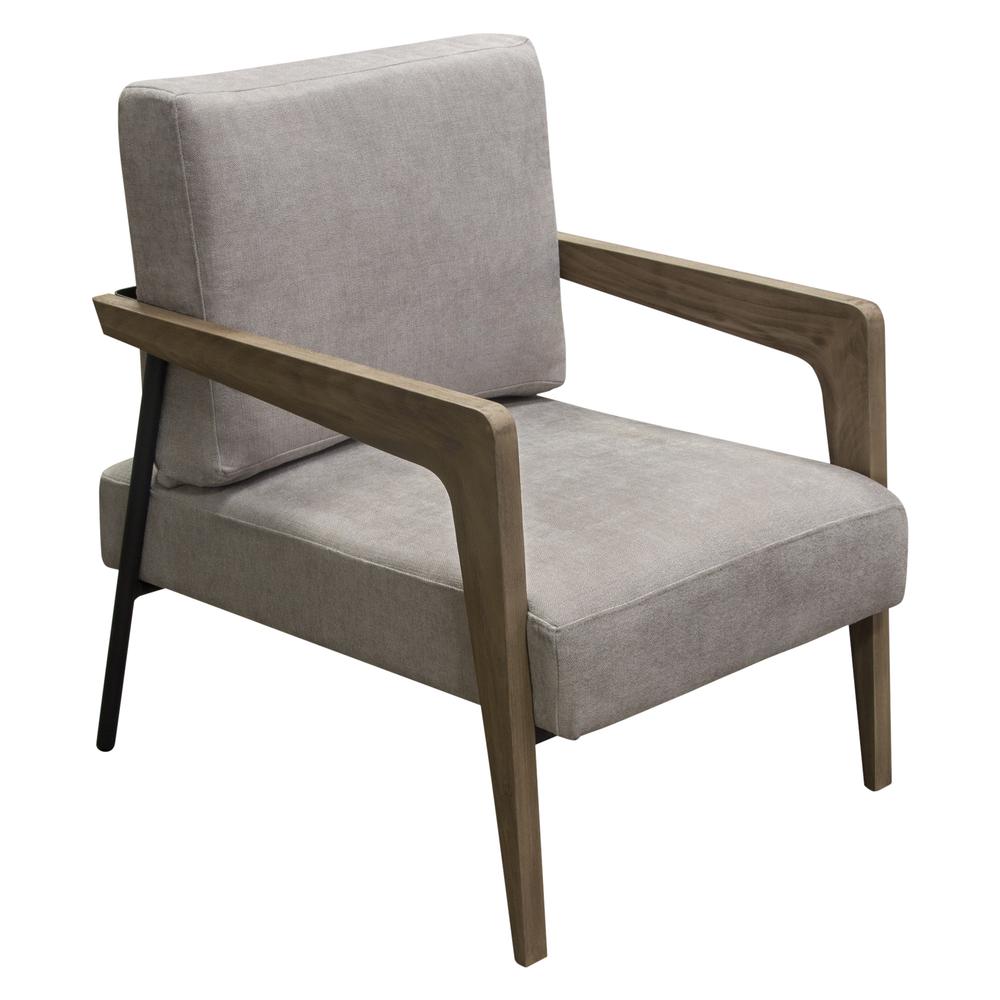 Blair Accent Chair in Grey Fabric with Curved Wood Leg Detail by Diamond Sofa. Picture 29