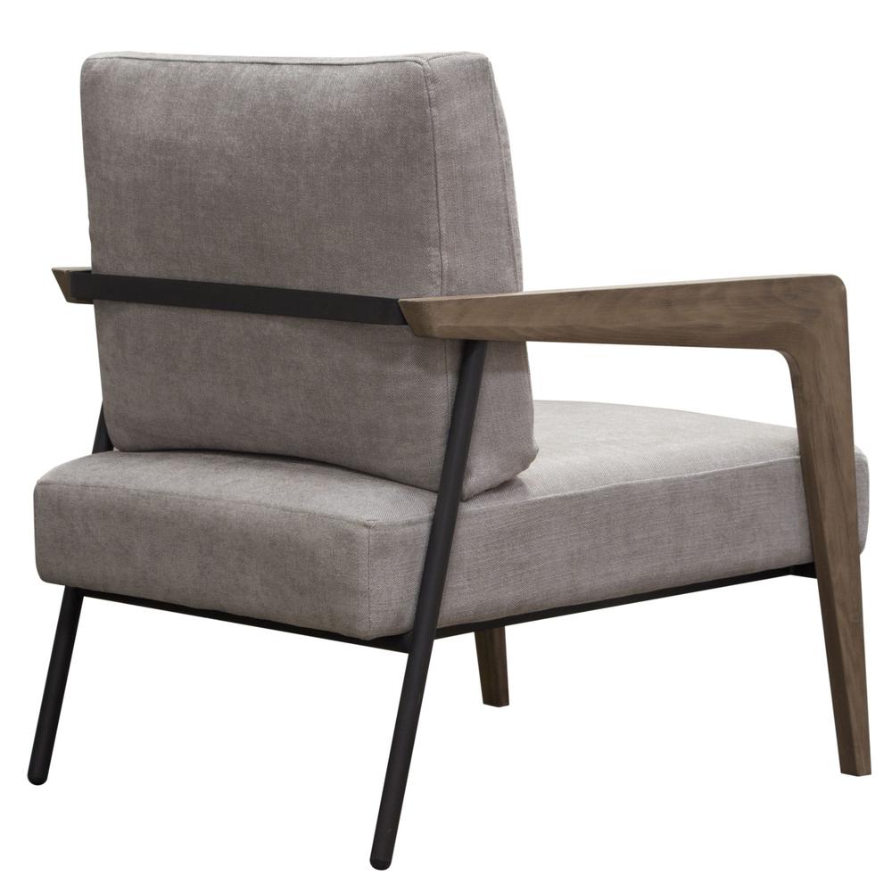 Blair Accent Chair in Grey Fabric with Curved Wood Leg Detail by Diamond Sofa. Picture 20