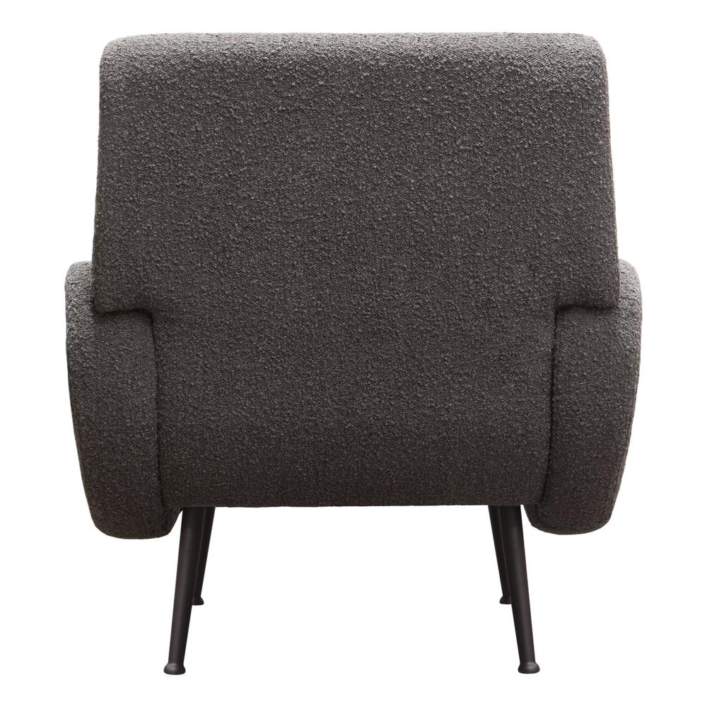 Cameron Accent Chair in Chair Boucle Textured Fabric w/ Black Leg by Diamond Sofa. Picture 19