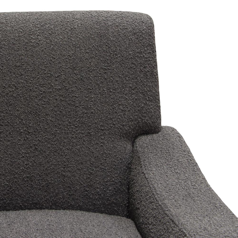 Cameron Accent Chair in Chair Boucle Textured Fabric w/ Black Leg by Diamond Sofa. Picture 17