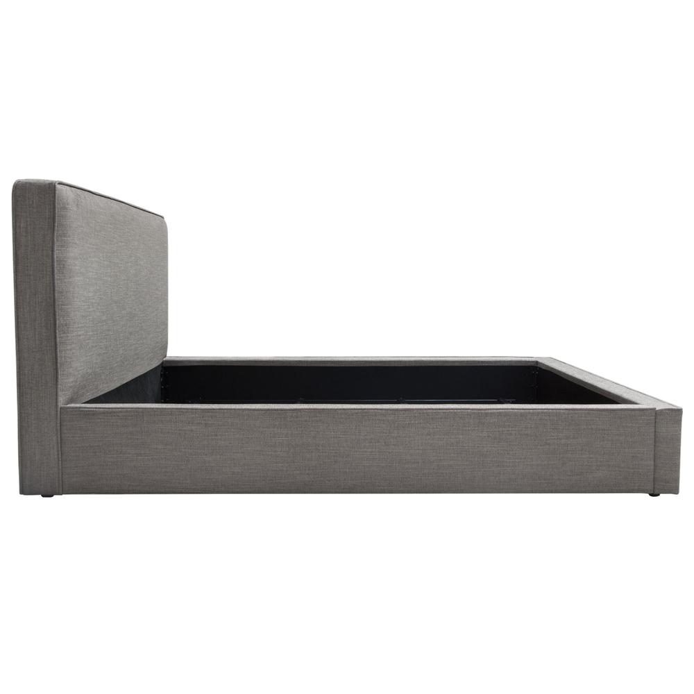 Cloud 43" Low Profile Eastern King Bed in Grey Fabric by Diamond Sofa. Picture 24