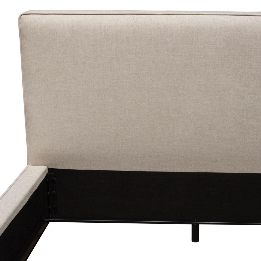 Cloud 43" Low Profile Eastern King Bed in Sand Fabric by Diamond Sofa. Picture 26