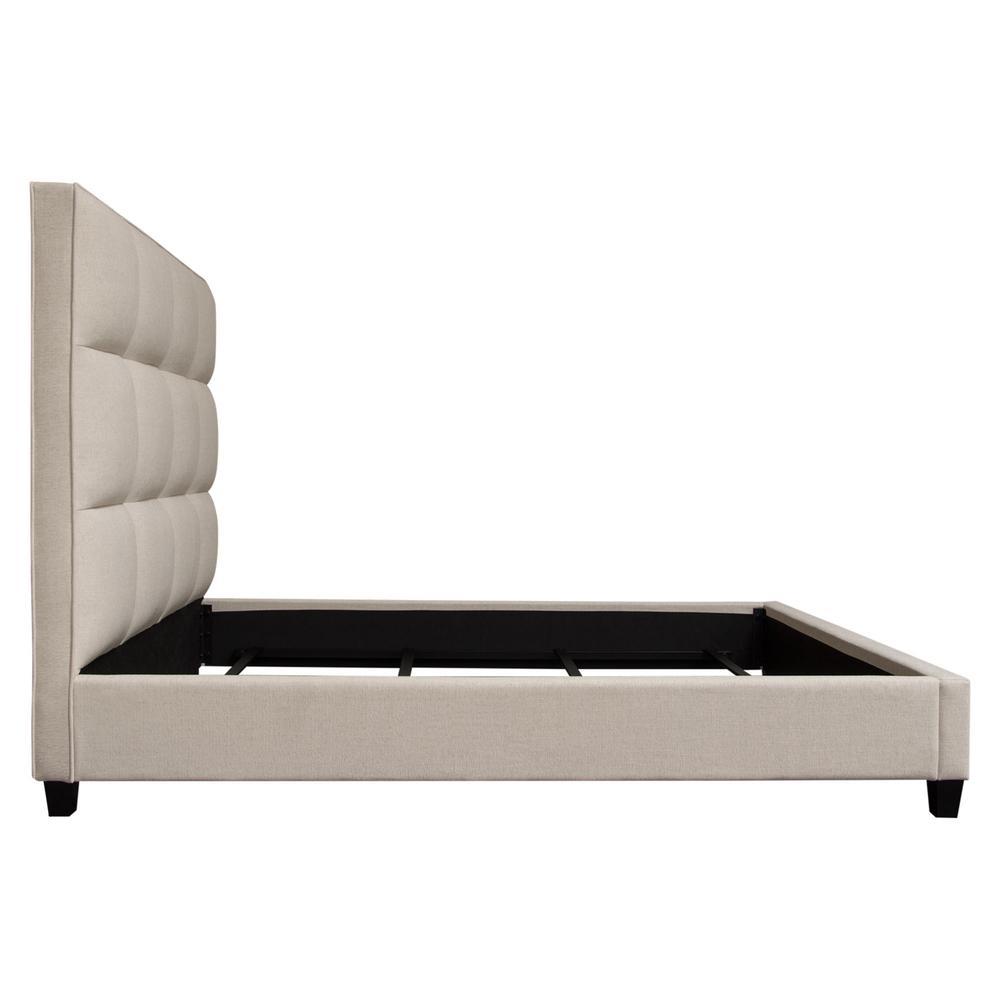 Devon Grid Tufted Eastern King Bed in Sand Fabric by Diamond Sofa. Picture 24