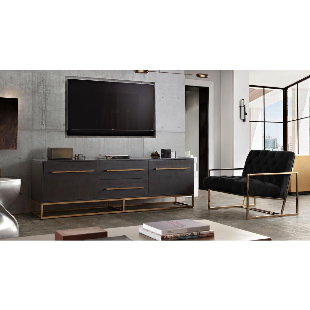 Encore Solid Mango Wood 2-Door / 2-Drawer Entertainment Cabinet by Diamond Sofa. Picture 23