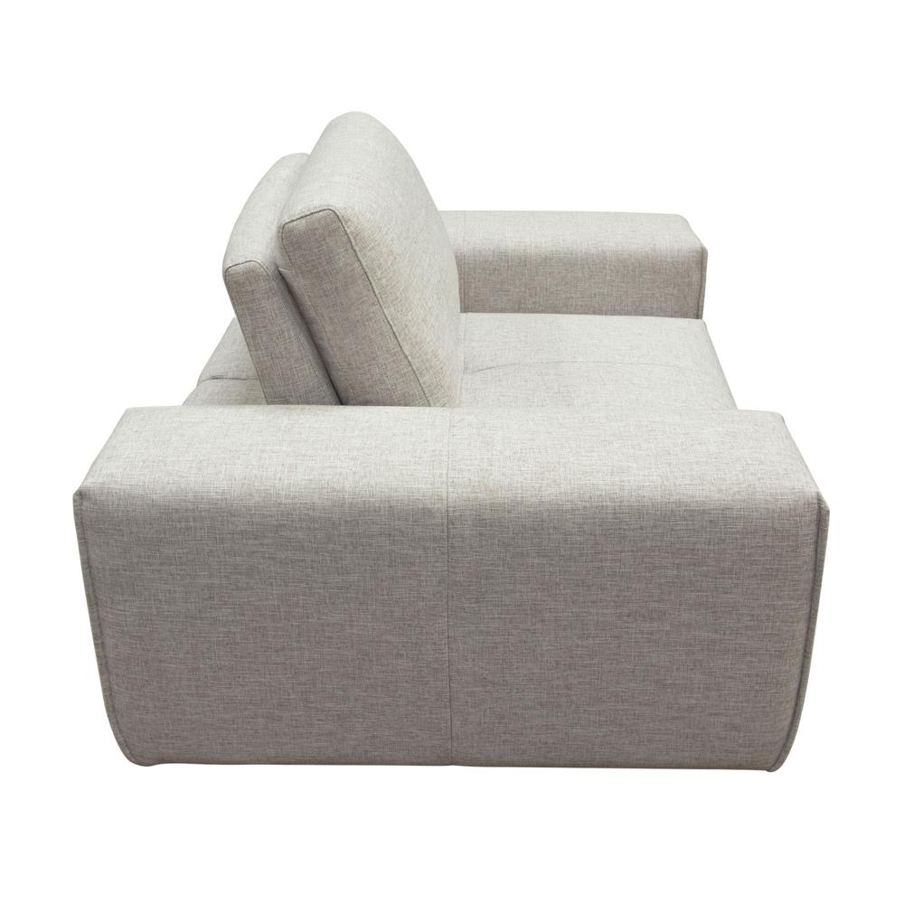 Jazz Modular 1-Seater with Adjustable Backrest in Light Brown Fabric. Picture 17