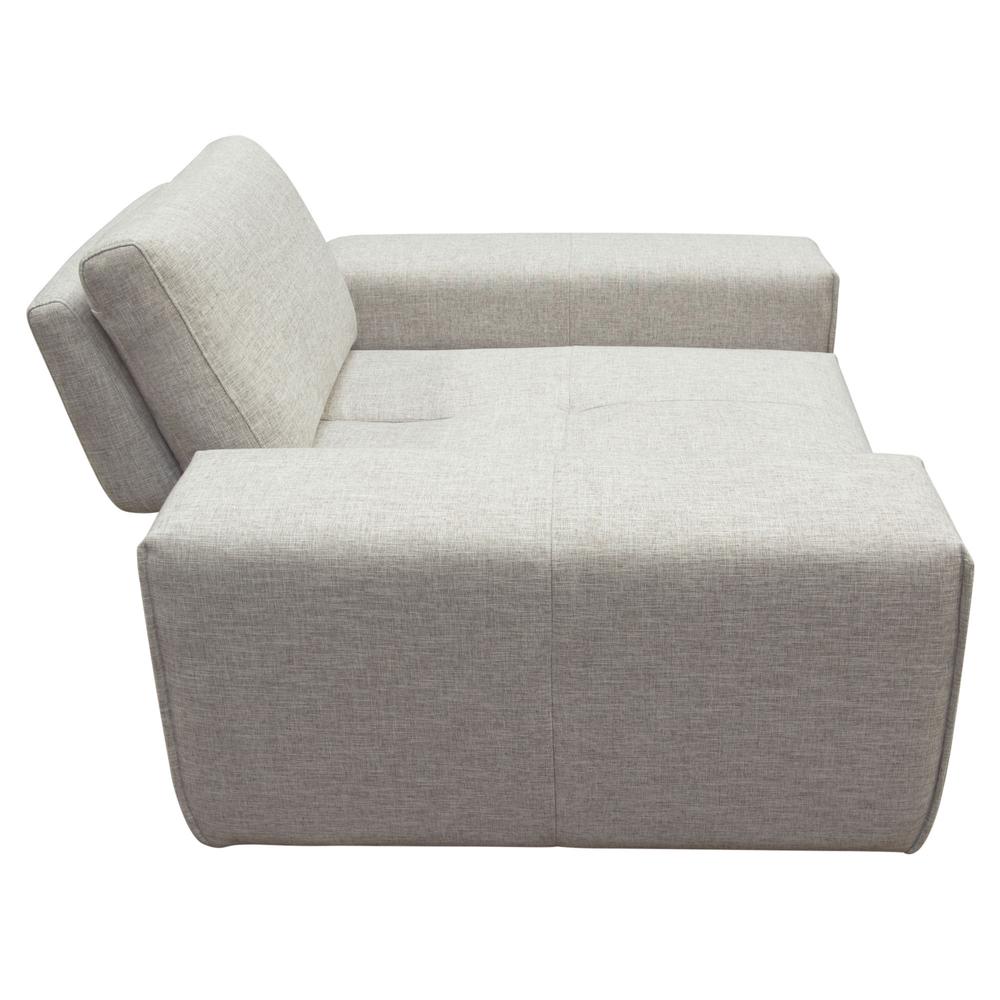 Jazz Modular 1-Seater with Adjustable Backrest in Light Brown Fabric. Picture 22