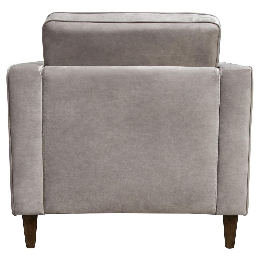 Juniper Tufted Chair in Champagne Grey Velvet. Picture 23