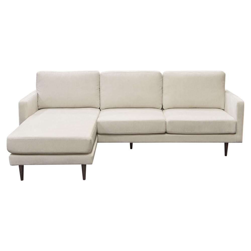 Kelsey Reversible Chaise Sectional in Cream Fabric by Diamond Sofa. Picture 19