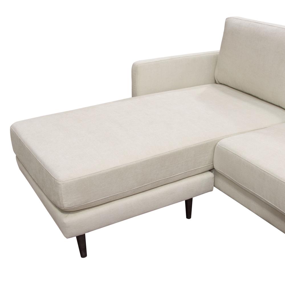 Kelsey Reversible Chaise Sectional in Cream Fabric by Diamond Sofa. Picture 23