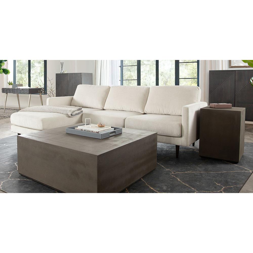 Kelsey Reversible Chaise Sectional in Cream Fabric by Diamond Sofa. Picture 31