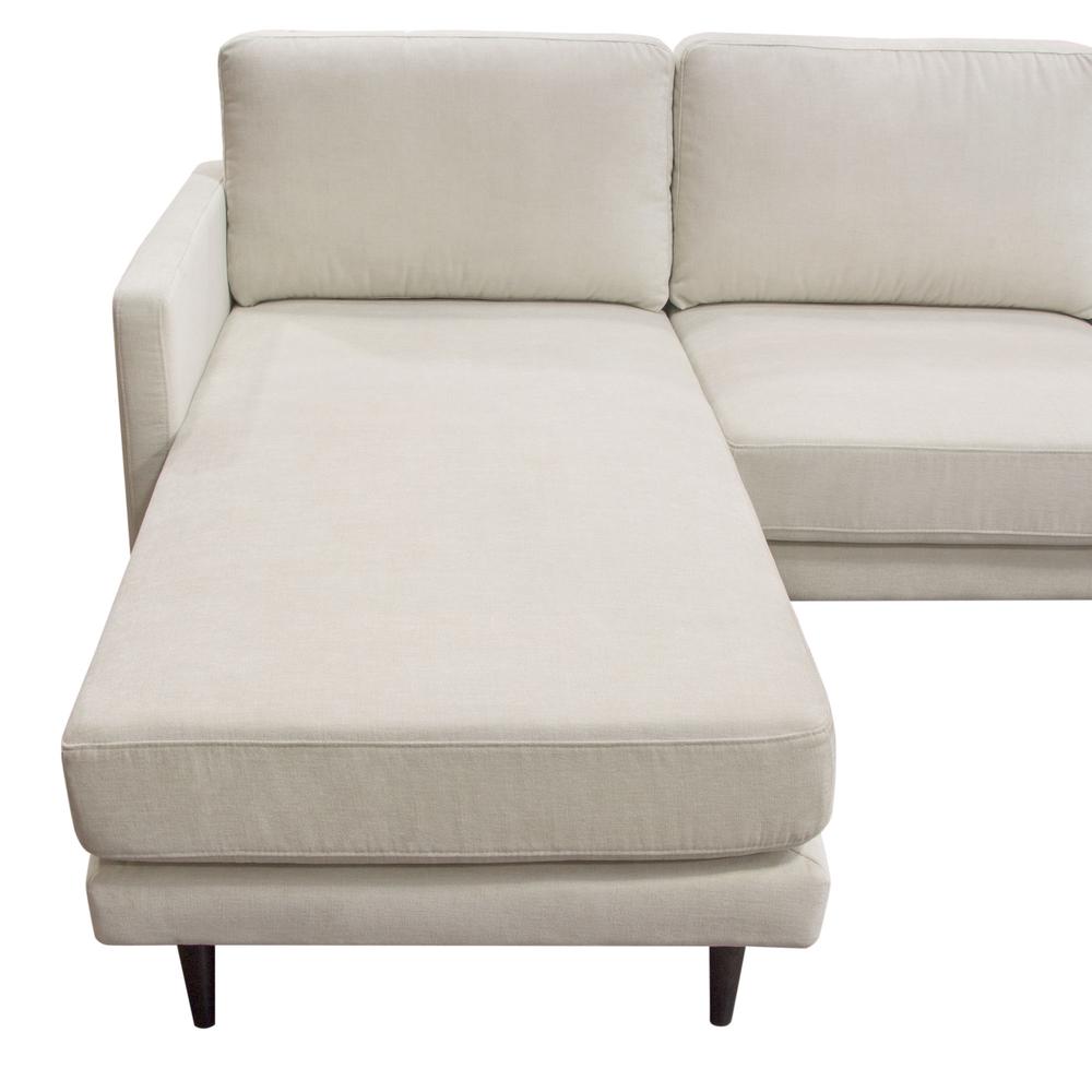 Kelsey Reversible Chaise Sectional in Cream Fabric by Diamond Sofa. Picture 25