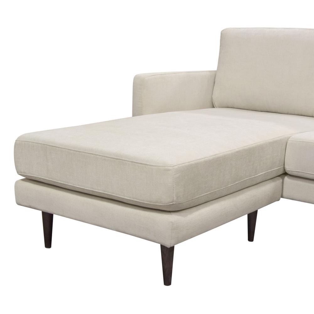 Kelsey Reversible Chaise Sectional in Cream Fabric by Diamond Sofa. Picture 28