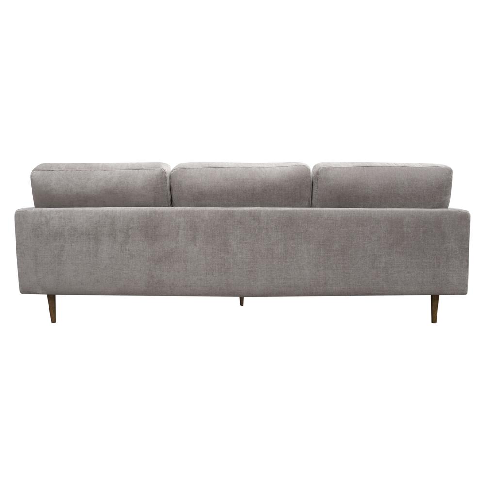 Kelsey Reversible Chaise Sectional in Grey Fabric. Picture 30