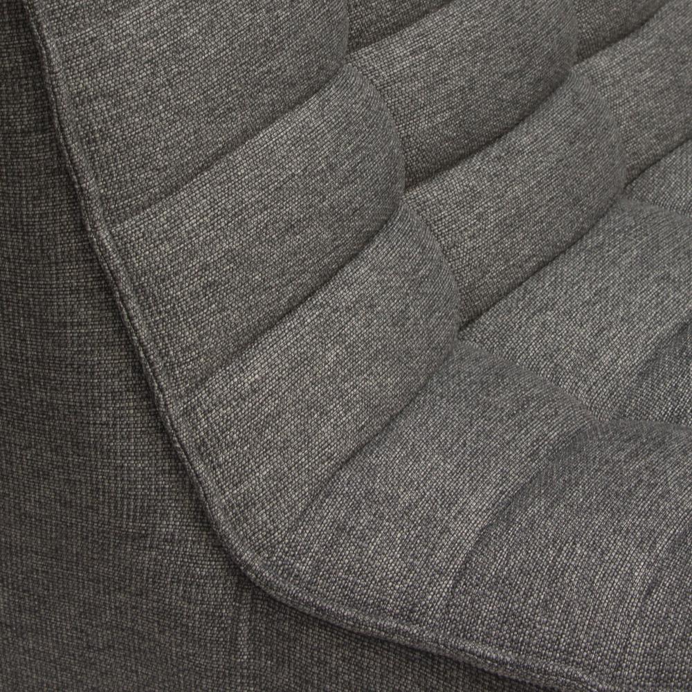 Marshall Scooped Seat Armless Chair in Grey Fabric. Picture 21