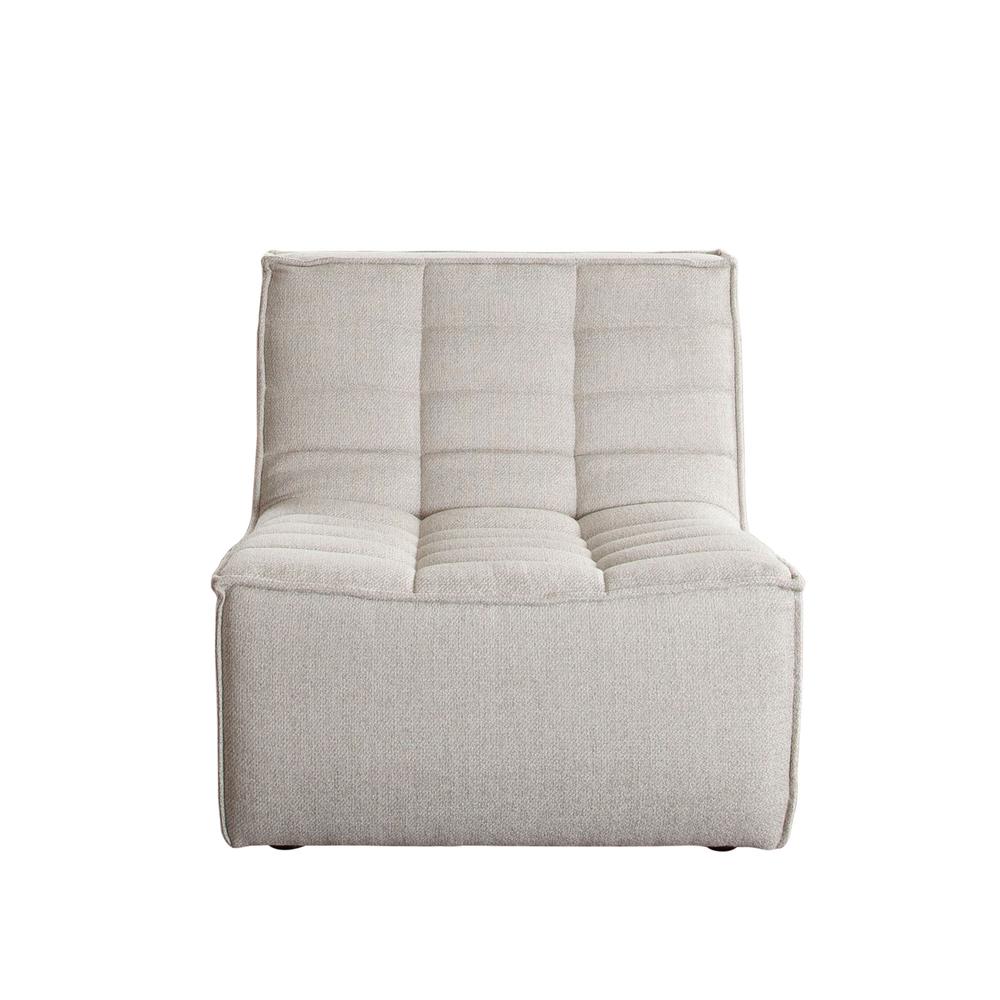 Marshall Scooped Seat Ottoman in Sand Fabric by Diamond Sofa. Picture 9