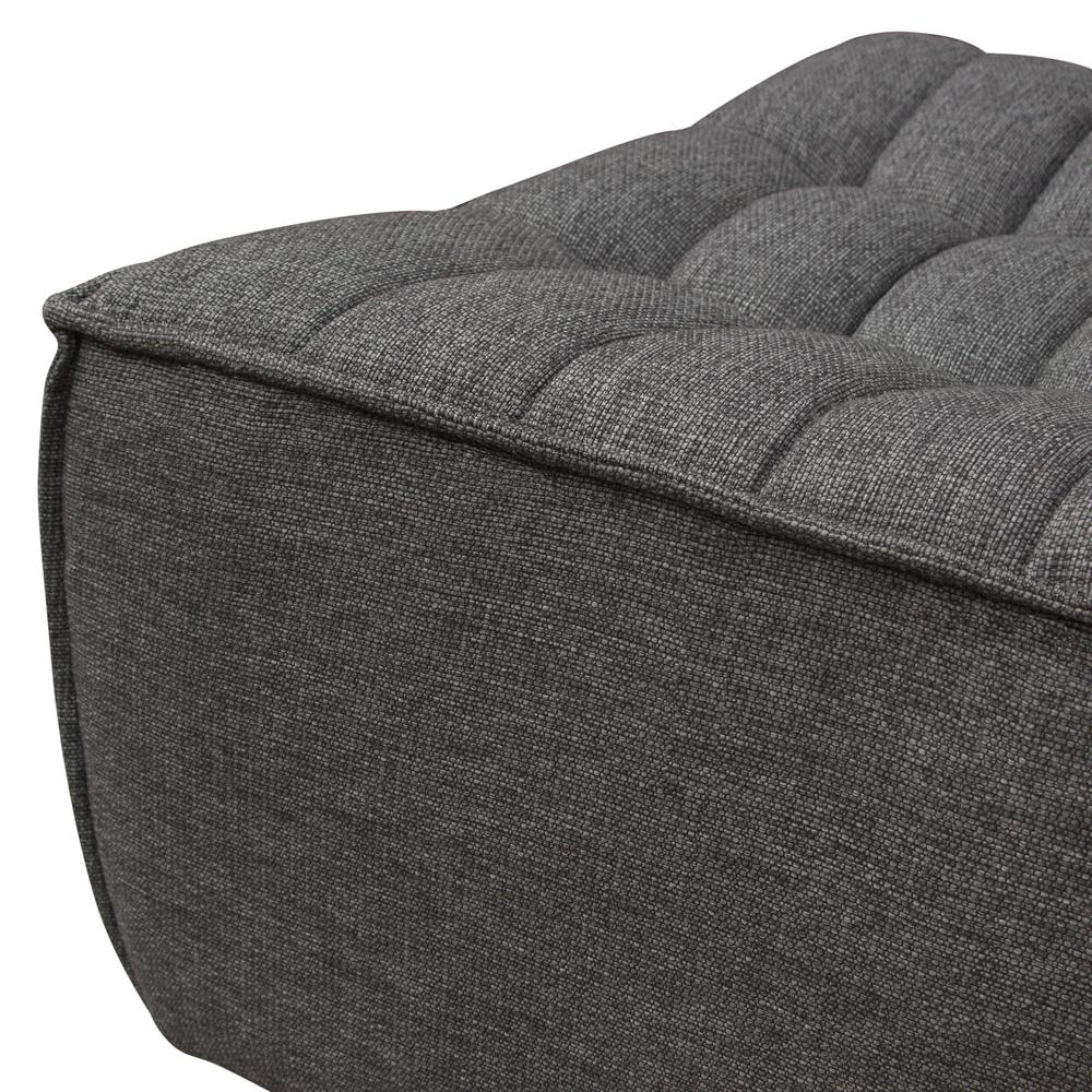 Marshall Scooped Seat Ottoman in Grey Fabric by Diamond Sofa. Picture 15