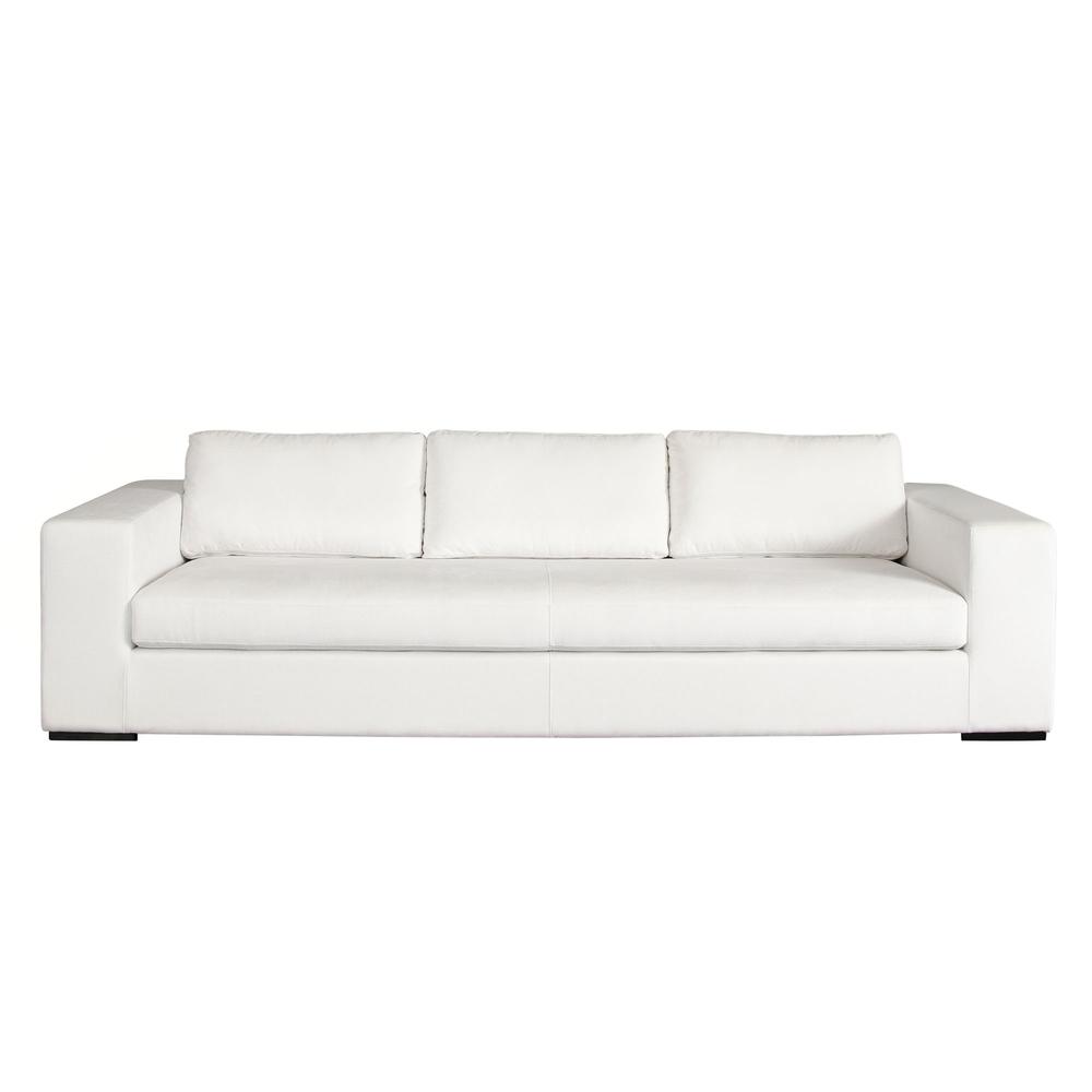 Muse Sofa in Mist White Performance Fabric by Diamond Sofa. Picture 1