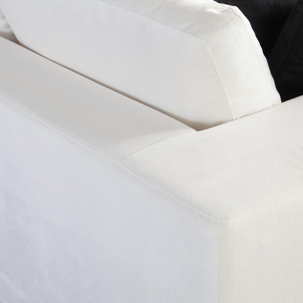 Muse Sofa in Mist White Performance Fabric by Diamond Sofa. Picture 23