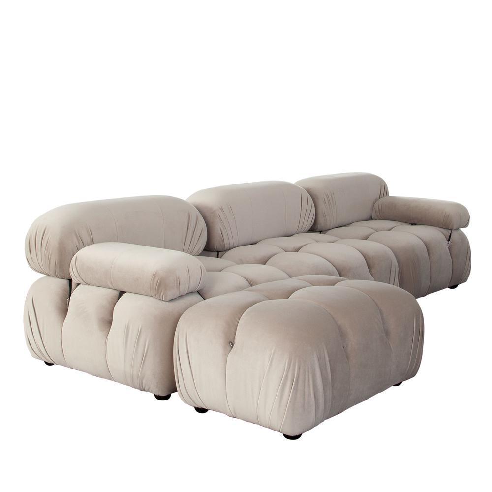 Paloma 4PC Modular 111 Inch Reversible Chaise Sectional by Diamond Sofa. Picture 21