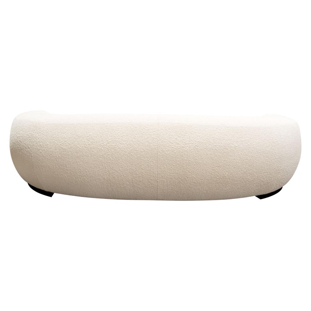 Pascal Sofa in Bone Boucle Textured Fabric w/ Contoured Arms & Back by Diamond Sofa. Picture 28