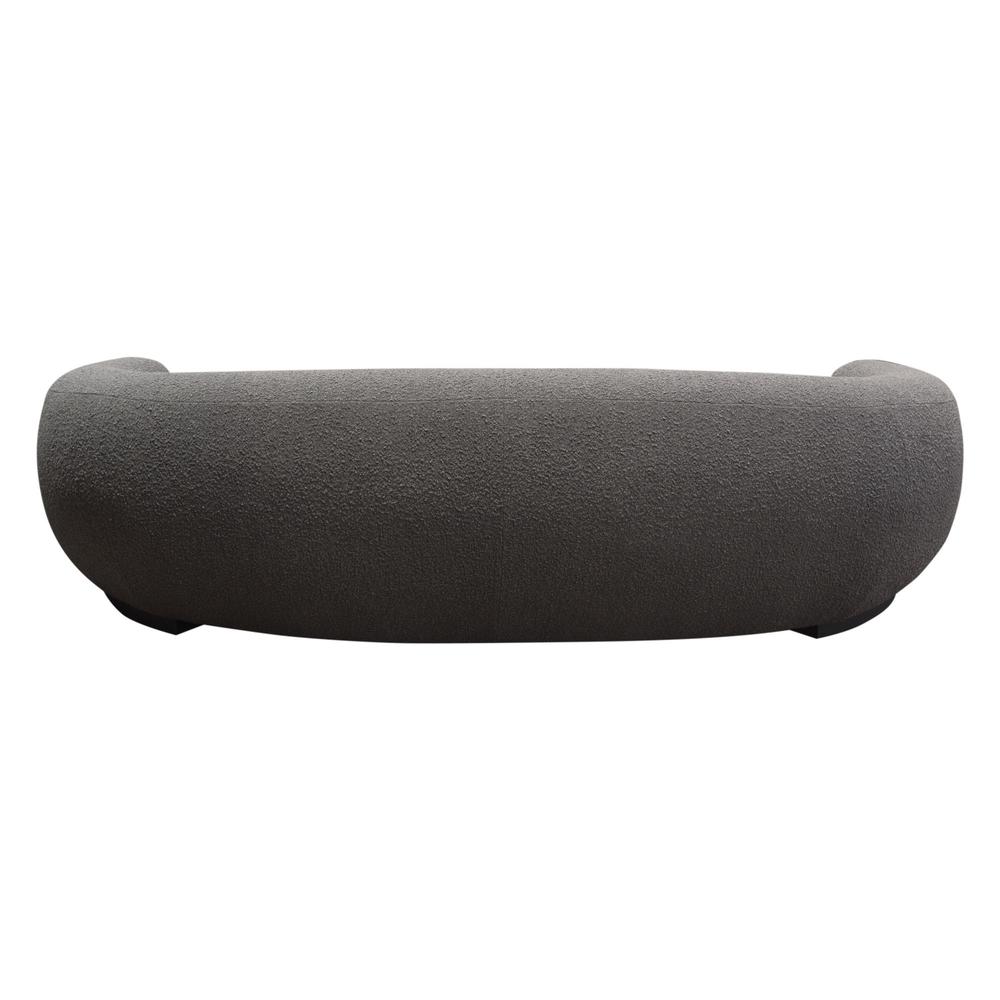 Pascal Sofa in Charcoal Boucle Textured Fabric w/ Contoured Arms & Back by Diamond Sofa. Picture 23