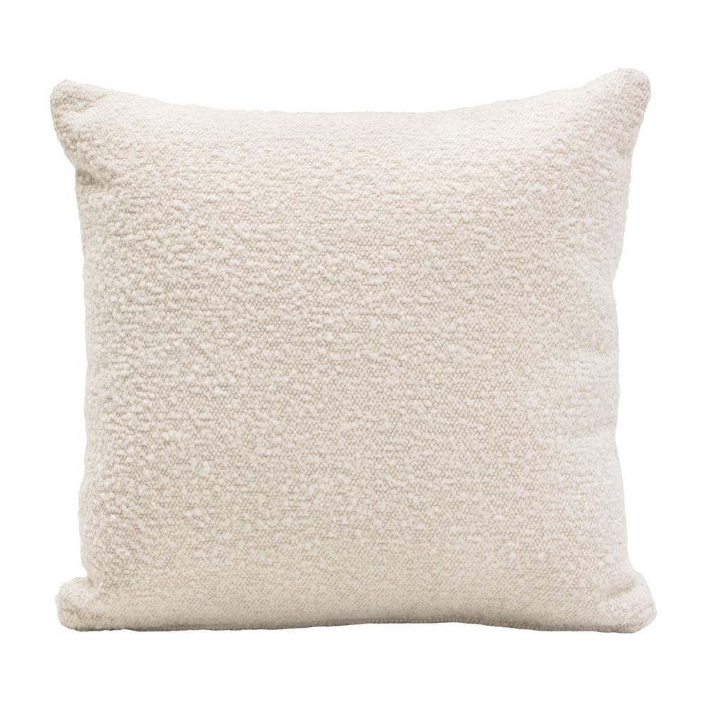 Set of (2) 16" Square Accent Pillows in Bone Boucle Textured Fabric by Diamond Sofa. Picture 14