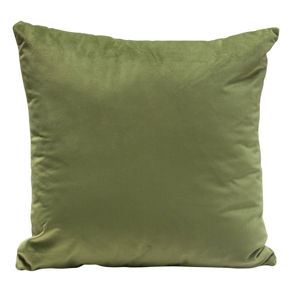 Set of (2) 16" Square Accent Pillows in Sage Green Velvet by Diamond Sofa. Picture 10