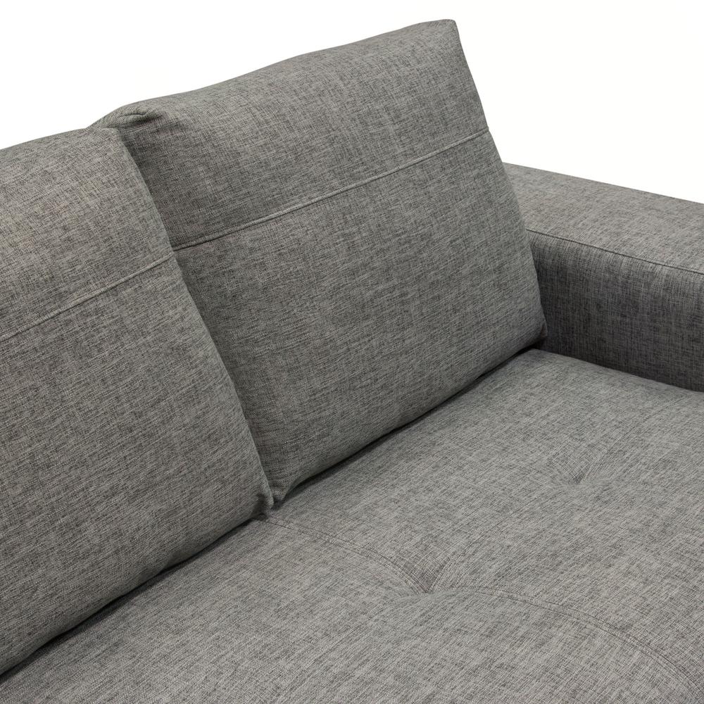 Russo Loveseat w/ Adjustable Seat Backs in Space Grey Fabric. Picture 22
