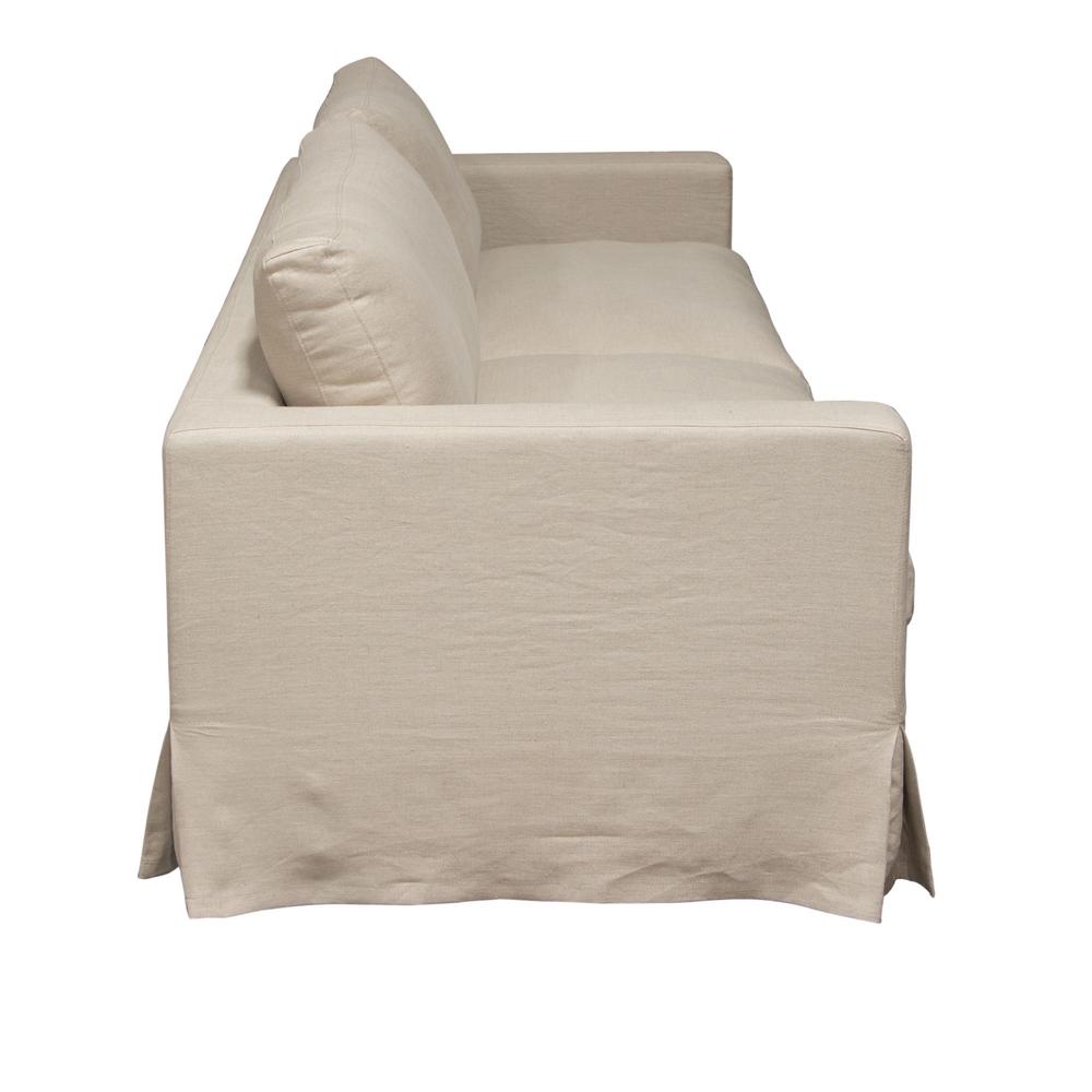 Savannah Slip-Cover Sofa in Sand Natural Linen by Diamond Sofa. Picture 14