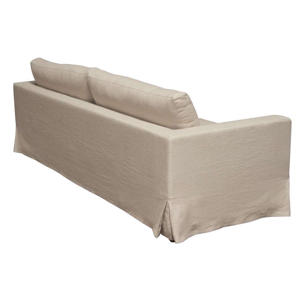 Savannah Slip-Cover Sofa in Sand Natural Linen by Diamond Sofa. Picture 22
