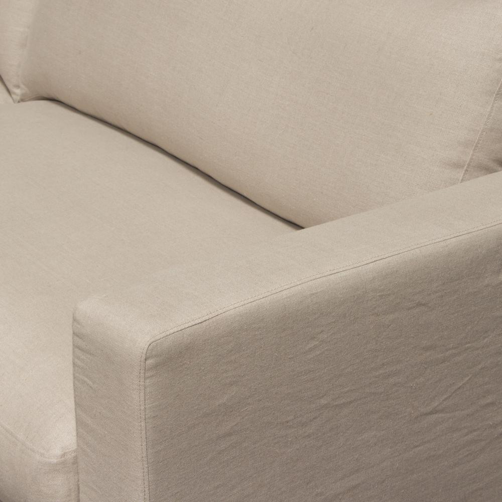 Savannah Slip-Cover Sofa in Sand Natural Linen by Diamond Sofa. Picture 21