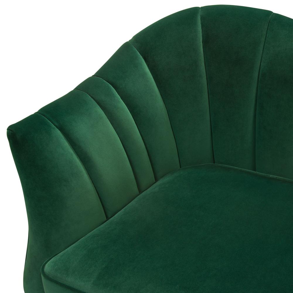 Ava Sofa in Emerald Green Velvet w/ Gold Leg by Diamond Sofa. Picture 11
