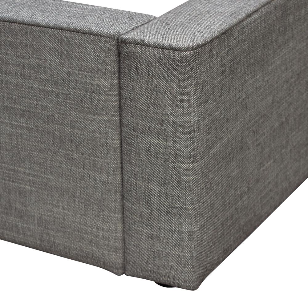 Cloud 43" Low Profile Eastern King Bed in Grey Fabric by Diamond Sofa. Picture 2