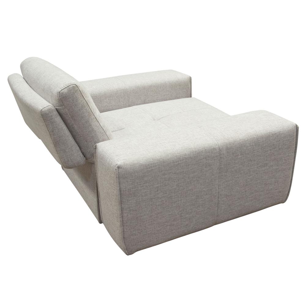 Jazz Modular 1-Seater with Adjustable Backrest in Light Brown Fabric. Picture 8