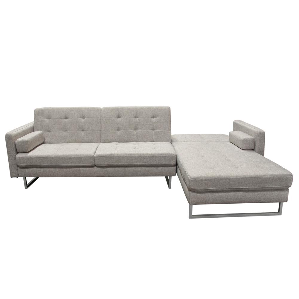 Opus Convertible Tufted RF Chaise Sectional  - BARLEY. Picture 5
