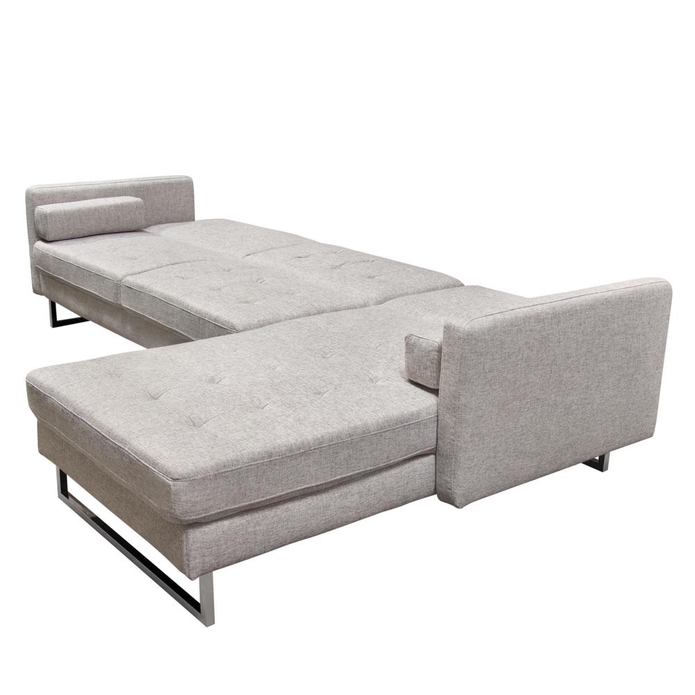 Opus Convertible Tufted RF Chaise Sectional  - BARLEY. Picture 11