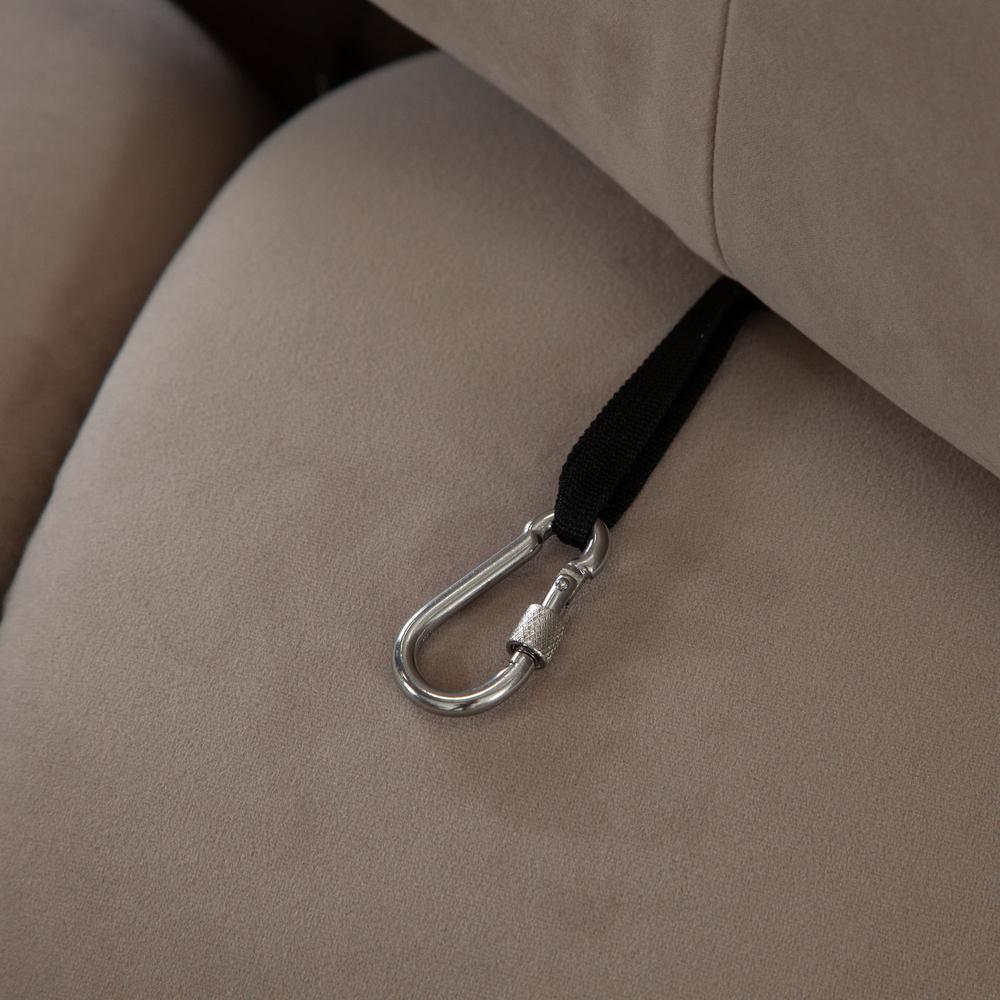 Paloma Armless Chair in Mink Tan Velvet by Diamond Sofa. Picture 8