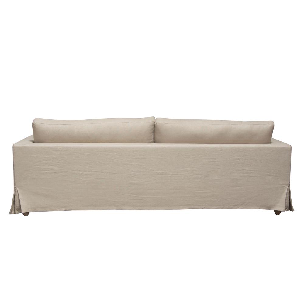 Savannah Slip-Cover Sofa in Sand Natural Linen by Diamond Sofa. Picture 2