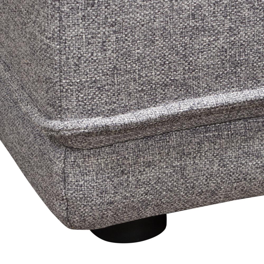 Slate Lounge Seating Platform with Moveable Backrest Supports in Grey Polyester Fabric by Diamond Sofa. Picture 45