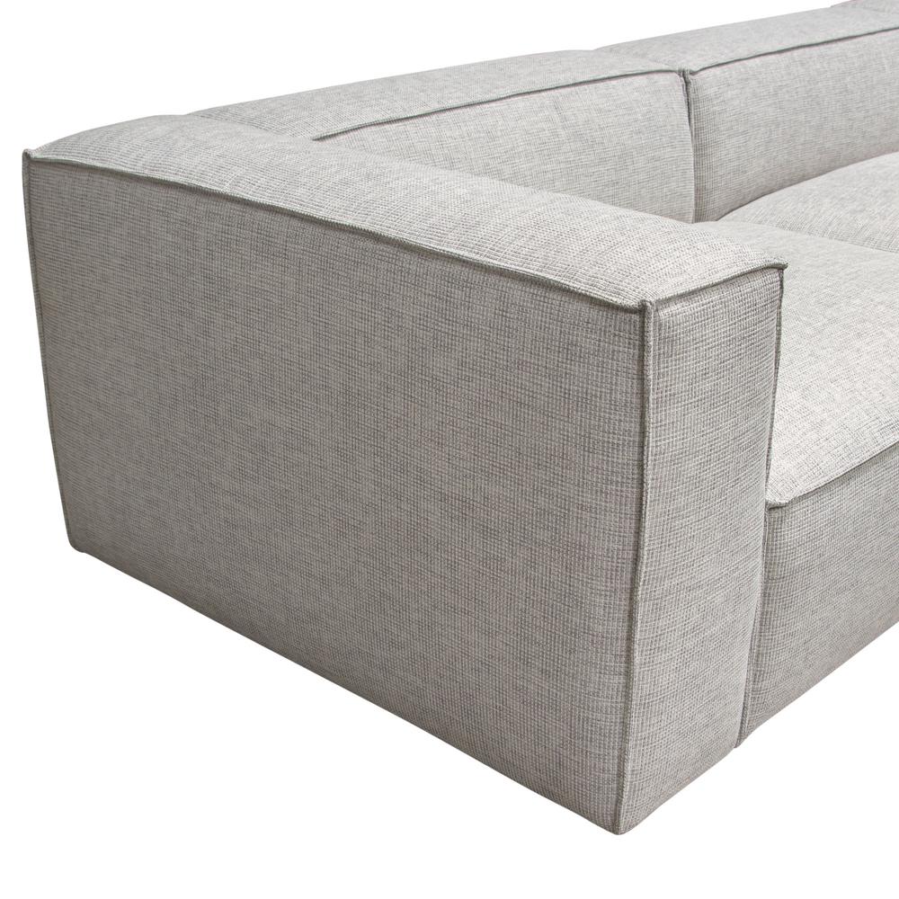 Vice 4PC Modular Sectional in Barley Fabric with Ottoman. Picture 11