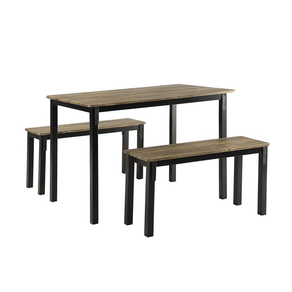Tool less Boltzero Dining Table with 2 Benches. Picture 1