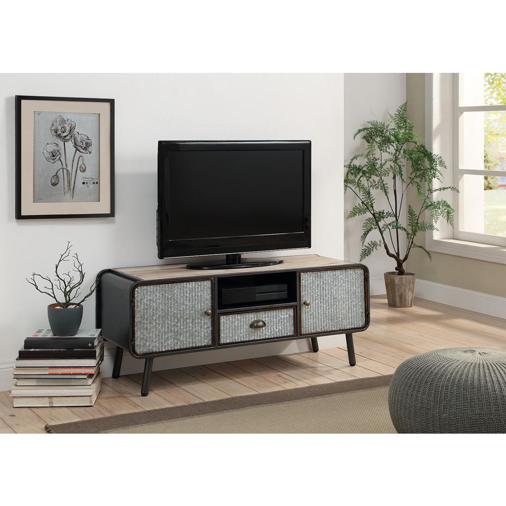 ENTERTAINMENT STAND W/2 DOORS AND 1 DRAWER. Picture 2