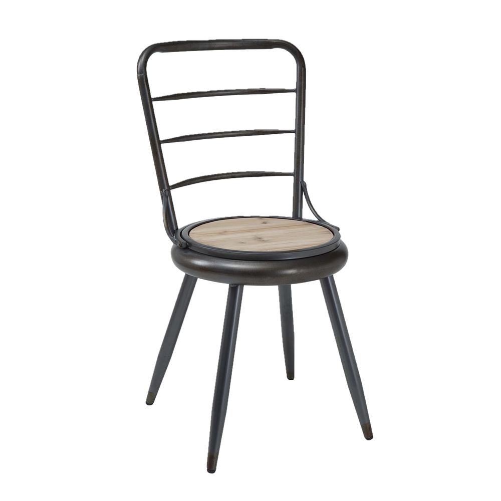 ALTA COLLECTION FOLDING CHAIR/Metal in black and gray. Picture 2