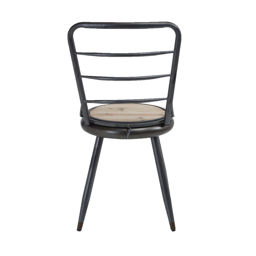 ALTA COLLECTION FOLDING CHAIR/Metal in black and gray. Picture 3