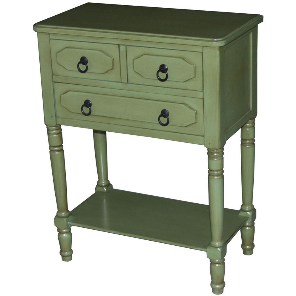 Simplicity 3 drawer chest (Green). The main picture.