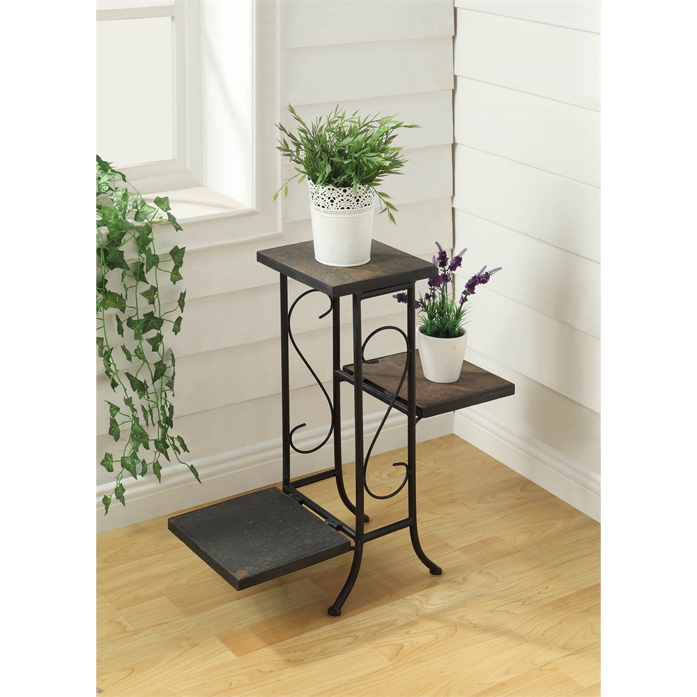 3 Tier Plant Stand w/ slate top. Picture 2